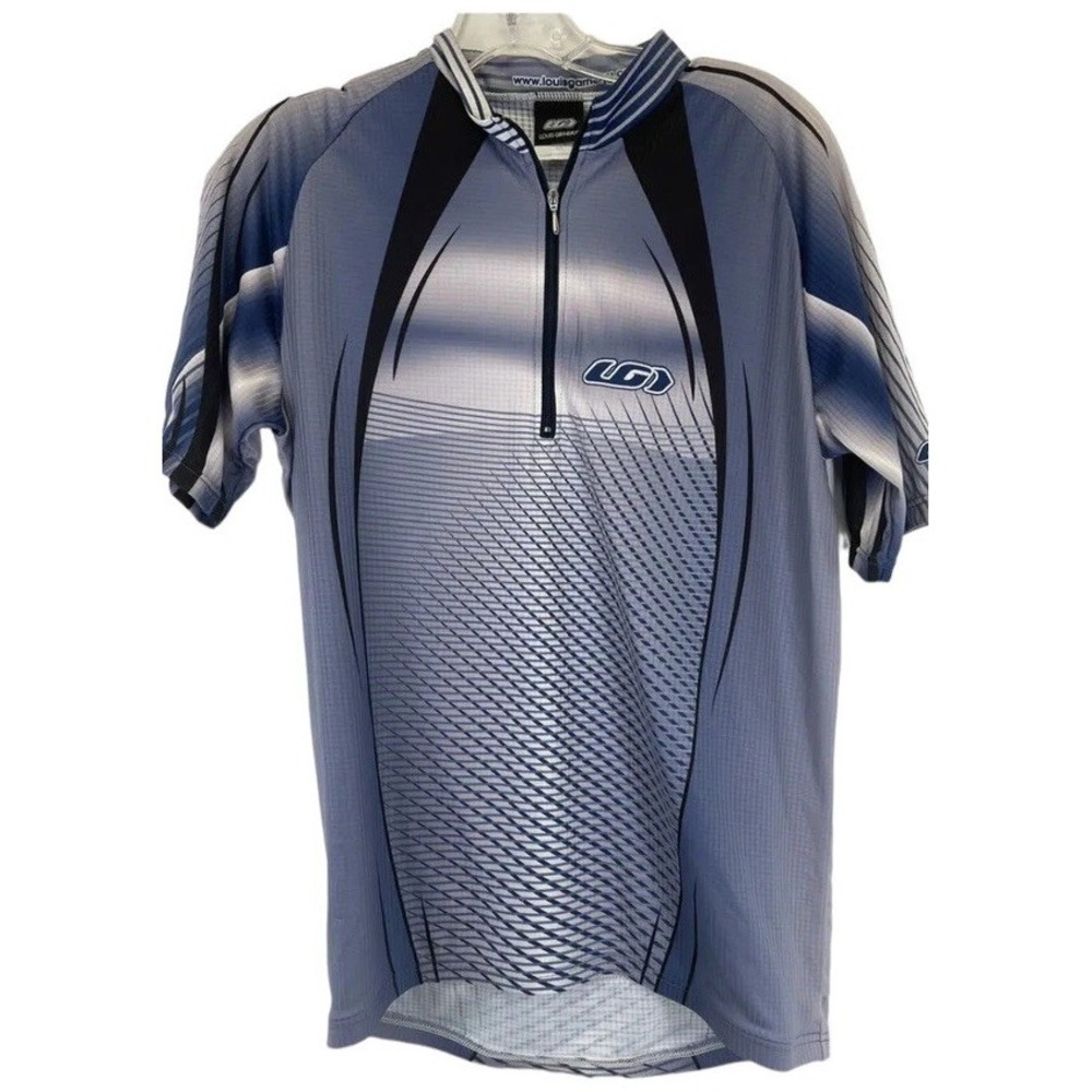 Louis‎ Garneau Sz Large Multicolored 1/4 zip Cycling Jersey (Y2) NW/OTs
